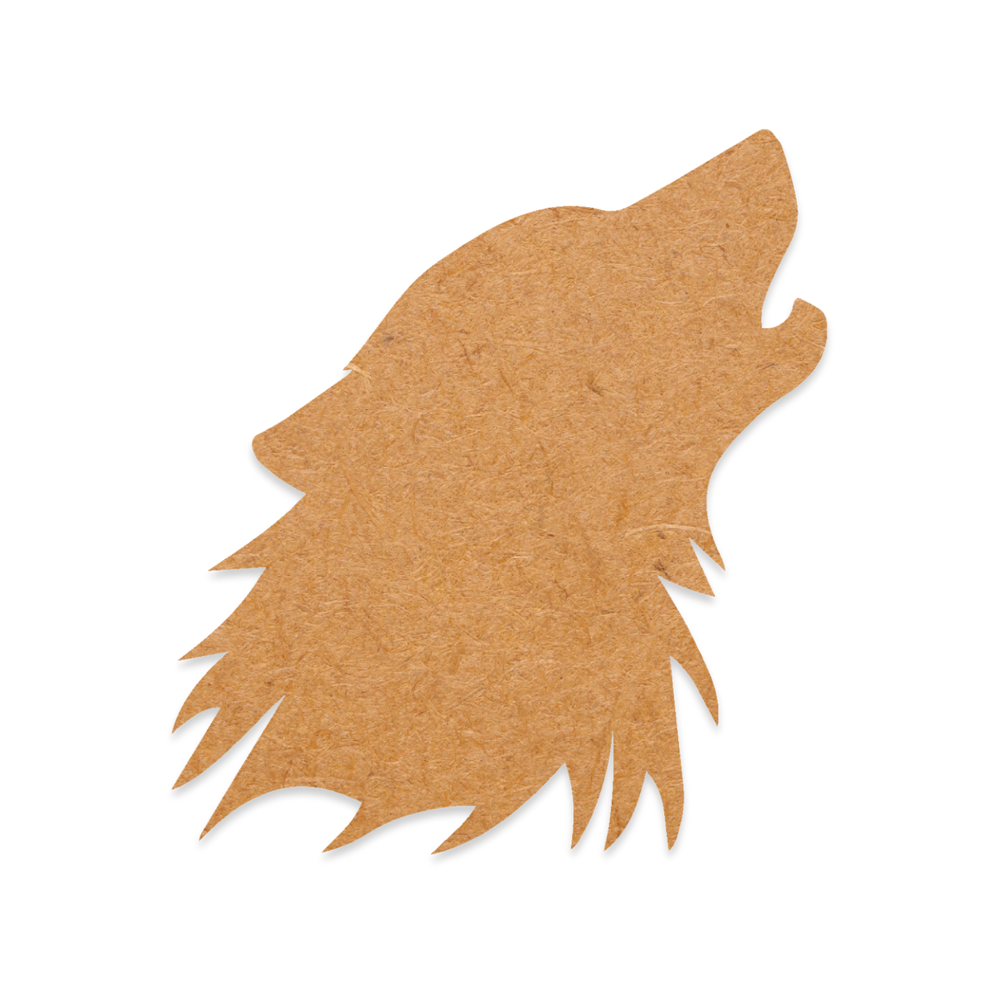 Our Howling Wolf is intricately cut and engraved from 3mm MDF wood.