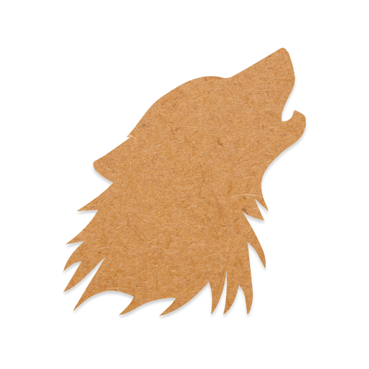 Our Howling Wolf is intricately cut and engraved from 3mm MDF wood.