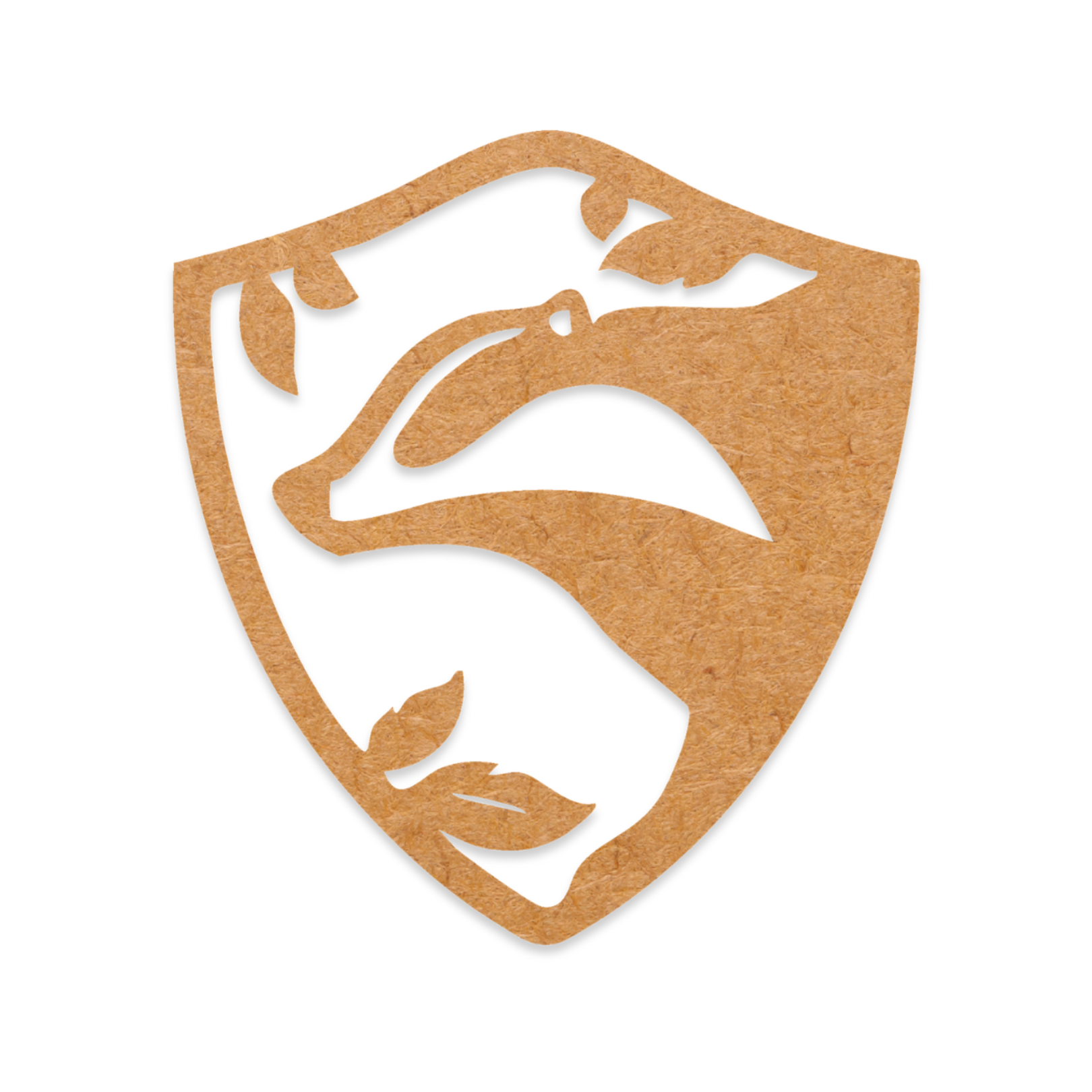 Our Hufflepuff sign blank is intricately cut from 3mm MDF wood