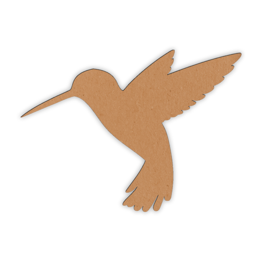 Hummingbird wooden craft cutout