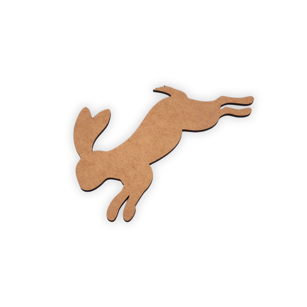 Jumping bunny rabbit wood cutout for kids parties