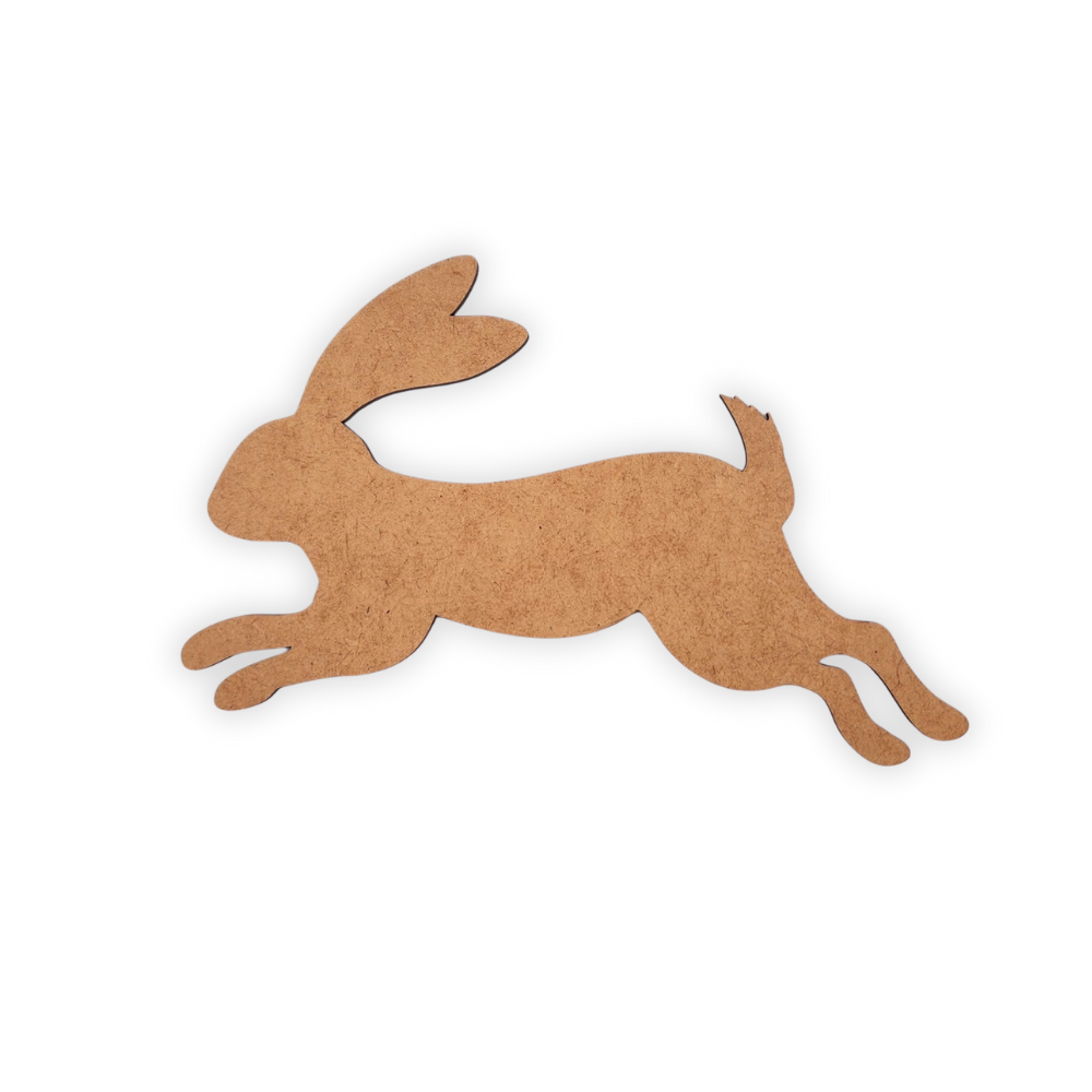 Jumping bunny rabbit wood cutout for kids parties