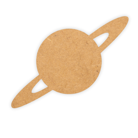 Cutoout in wood of a planet
