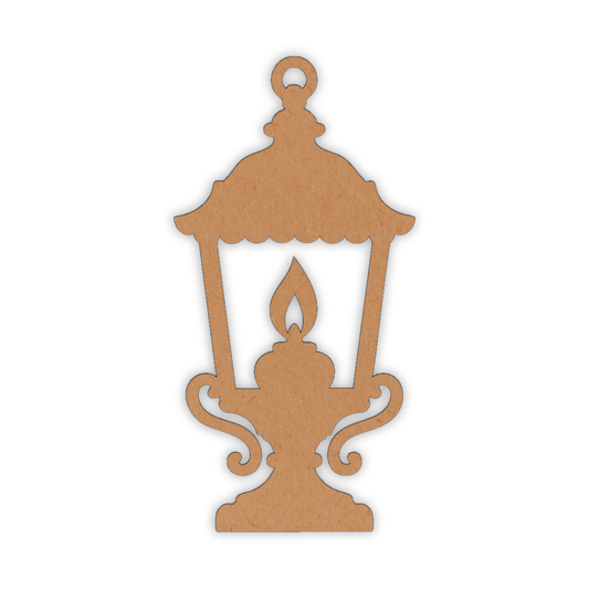 Wooden laser lantern cutout