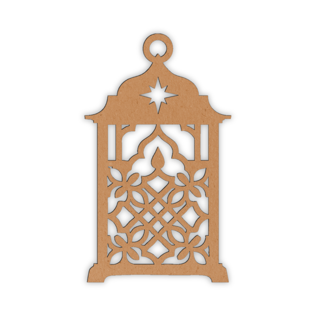 Lantern wood laser cutout