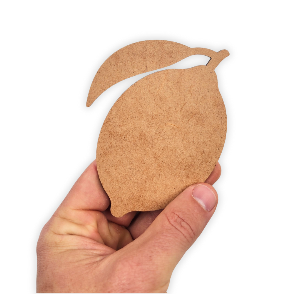Lemon fruit wooden craft cutout
