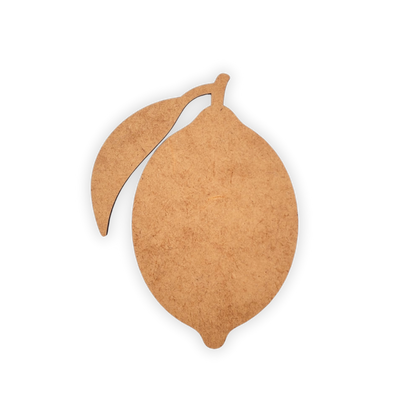 Lemon fruit wooden craft cutout
