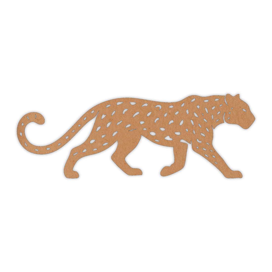 Leopard wooden cutout