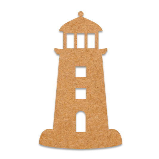 Laser cut Lighthouse blank on MDF