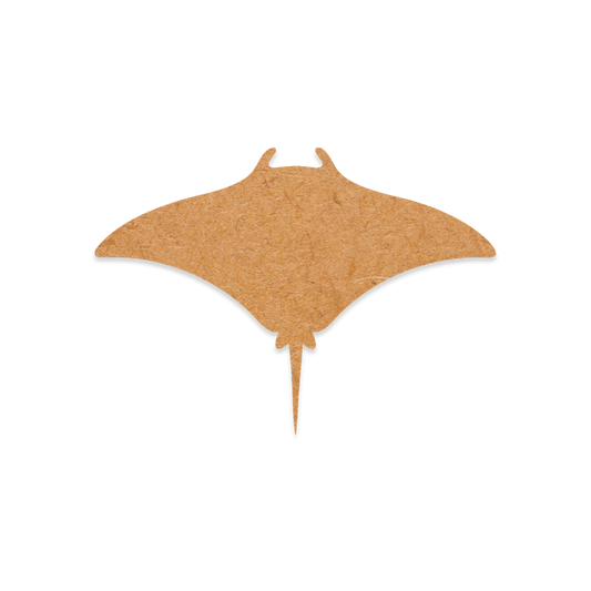 Our Manta Ray is intricately cut and from 3mm MDF wood.
