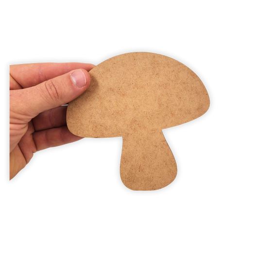 Fruit and vegetable mushroom wood cutout