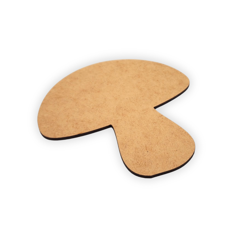 Fruit and vegetable mushroom wood cutout