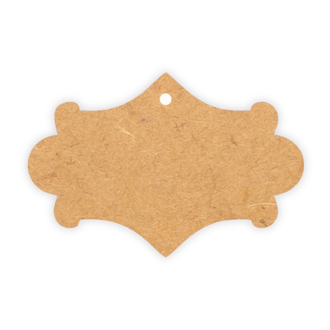 Wooden gift tag label
