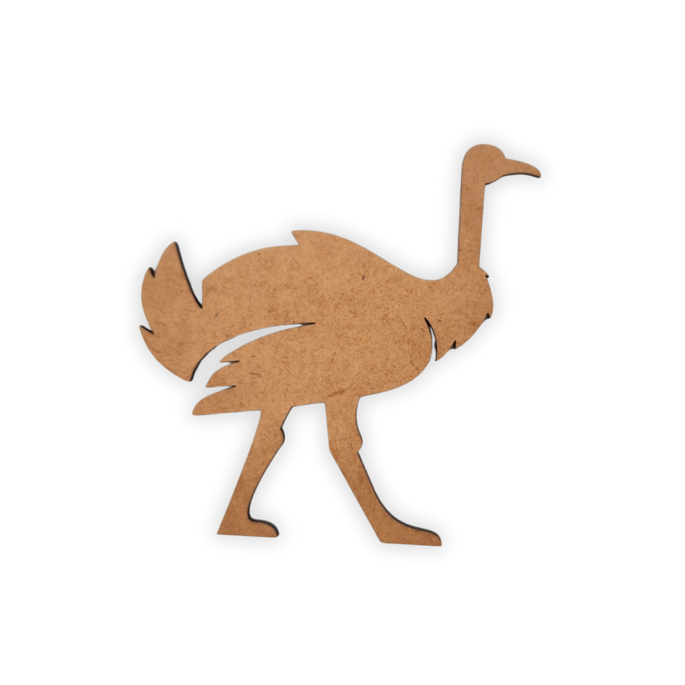 Wooden bird laser cutout