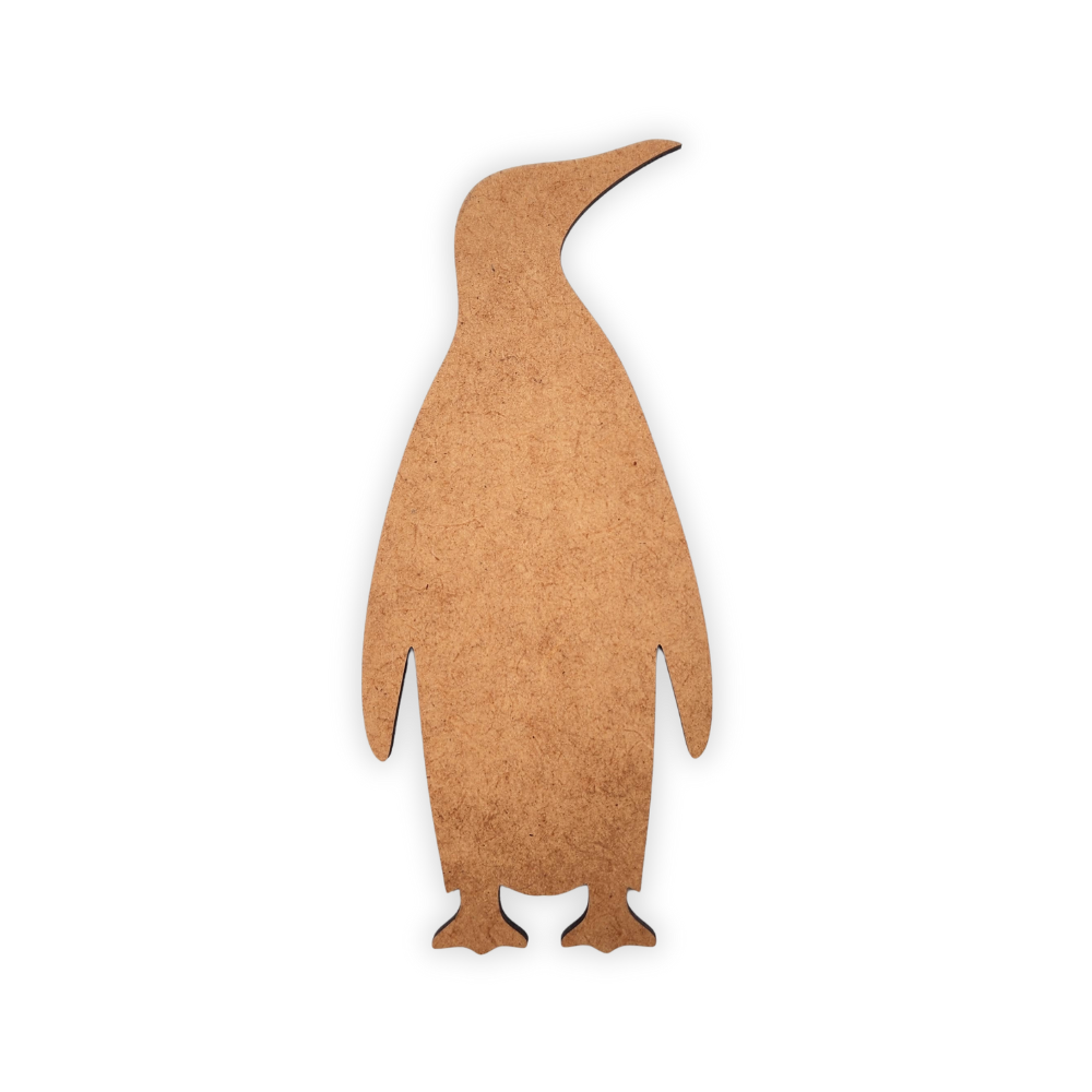Penguin bird blank wood cutout