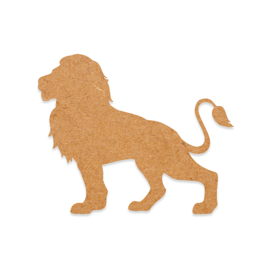 Our Prideful Lion is intricately cut from 3mm MDF wood.