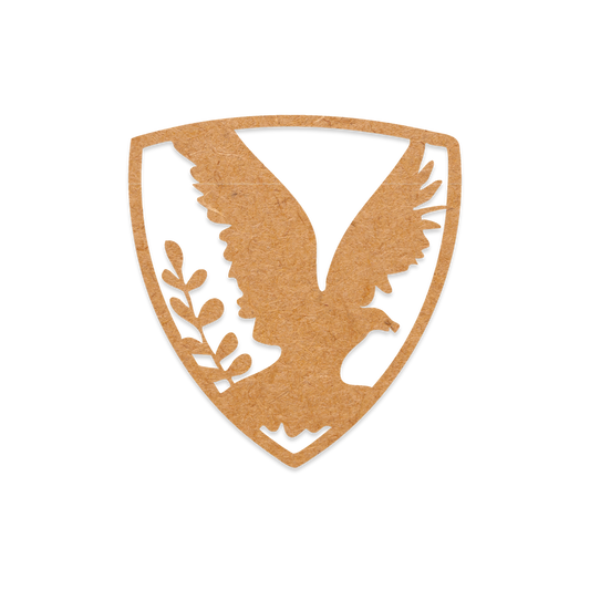 Our ravenclaw crest blank is intricately cut from 3mm MDF wood