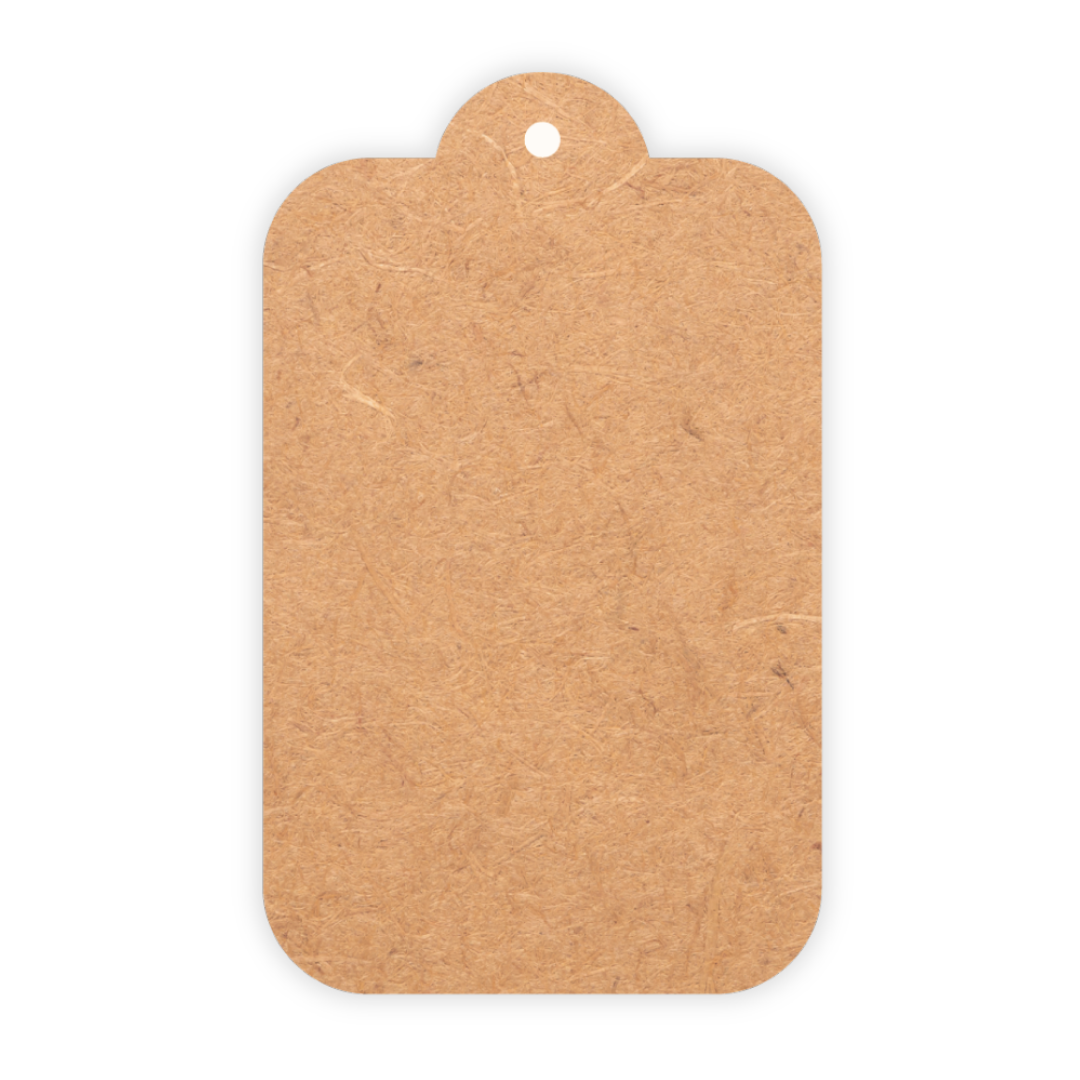 Rectangle wooden gift tag