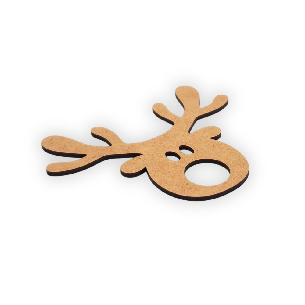 Christmas Reindeer wooden blank decoration