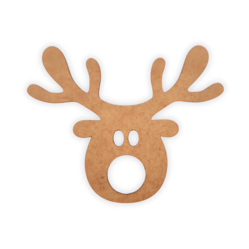 Christmas Reindeer wooden blank decoration