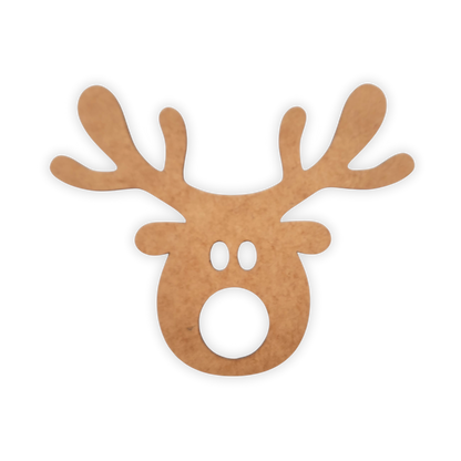 Christmas Reindeer wooden blank decoration
