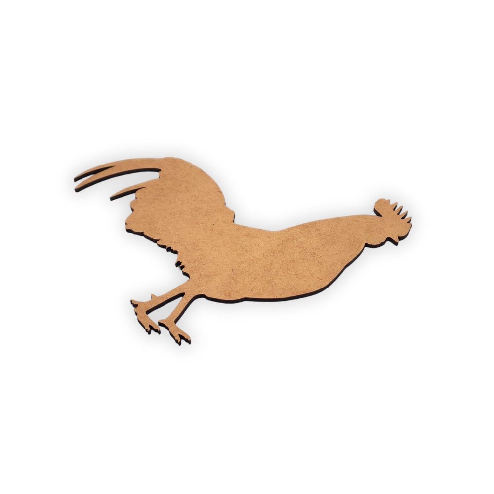 Farmyard rooster wooden blank cutout