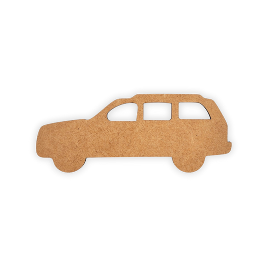 SUV family car wood laser cutout