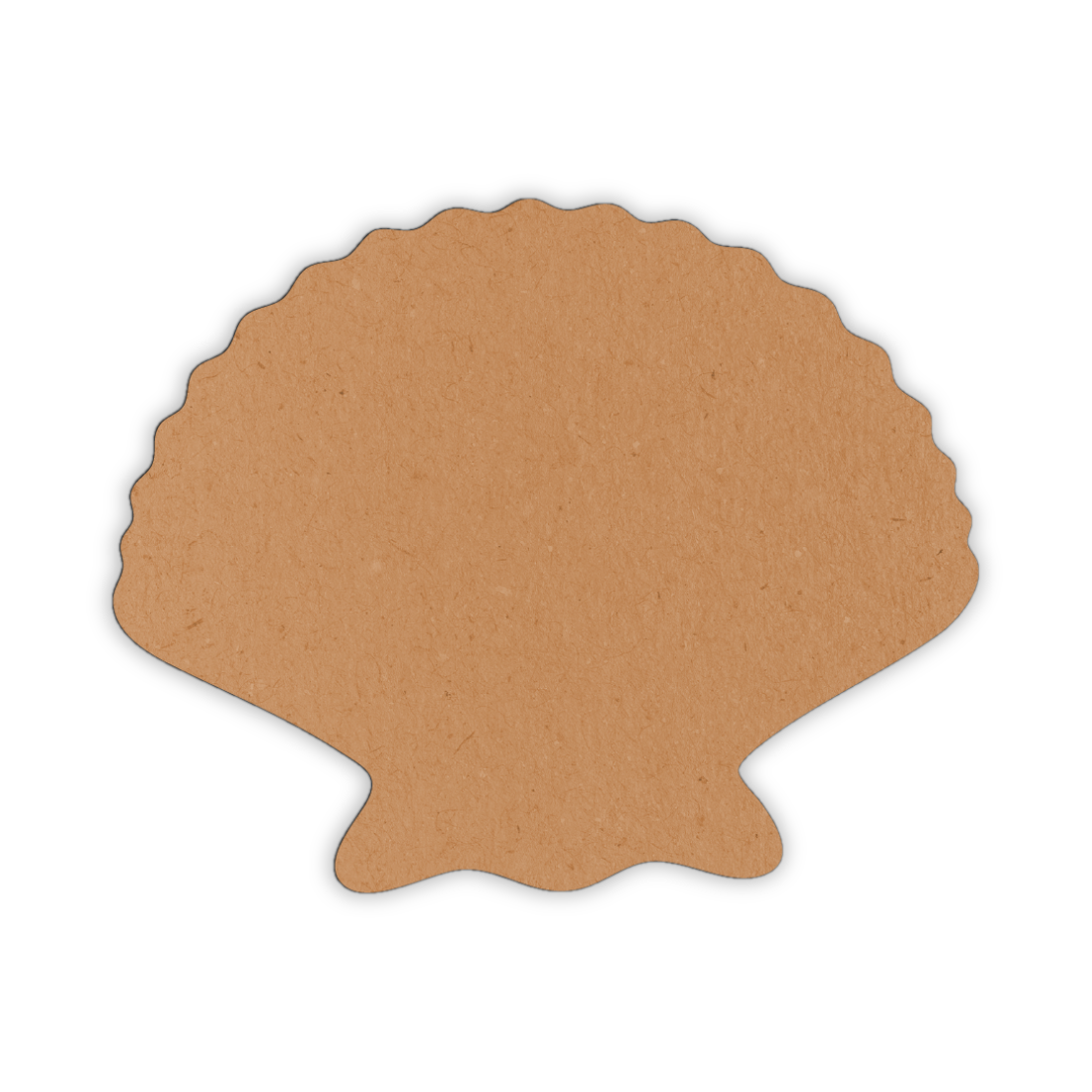 Wooden scallop sea shell