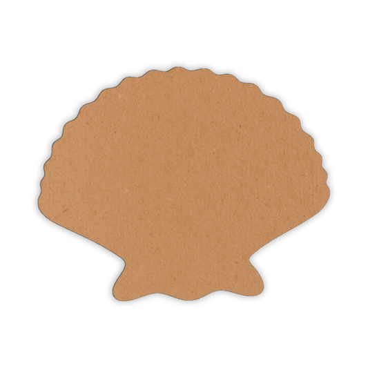 Wooden scallop sea shell