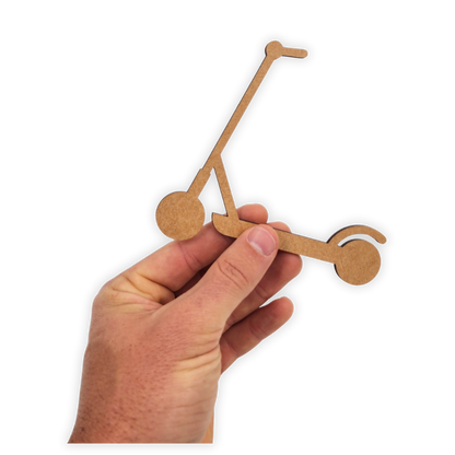 Scooter wood cutout