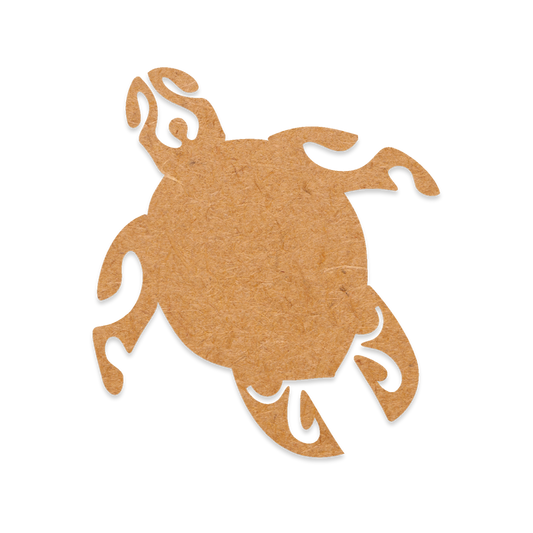 Sea Turtle with Design cut from Mdf