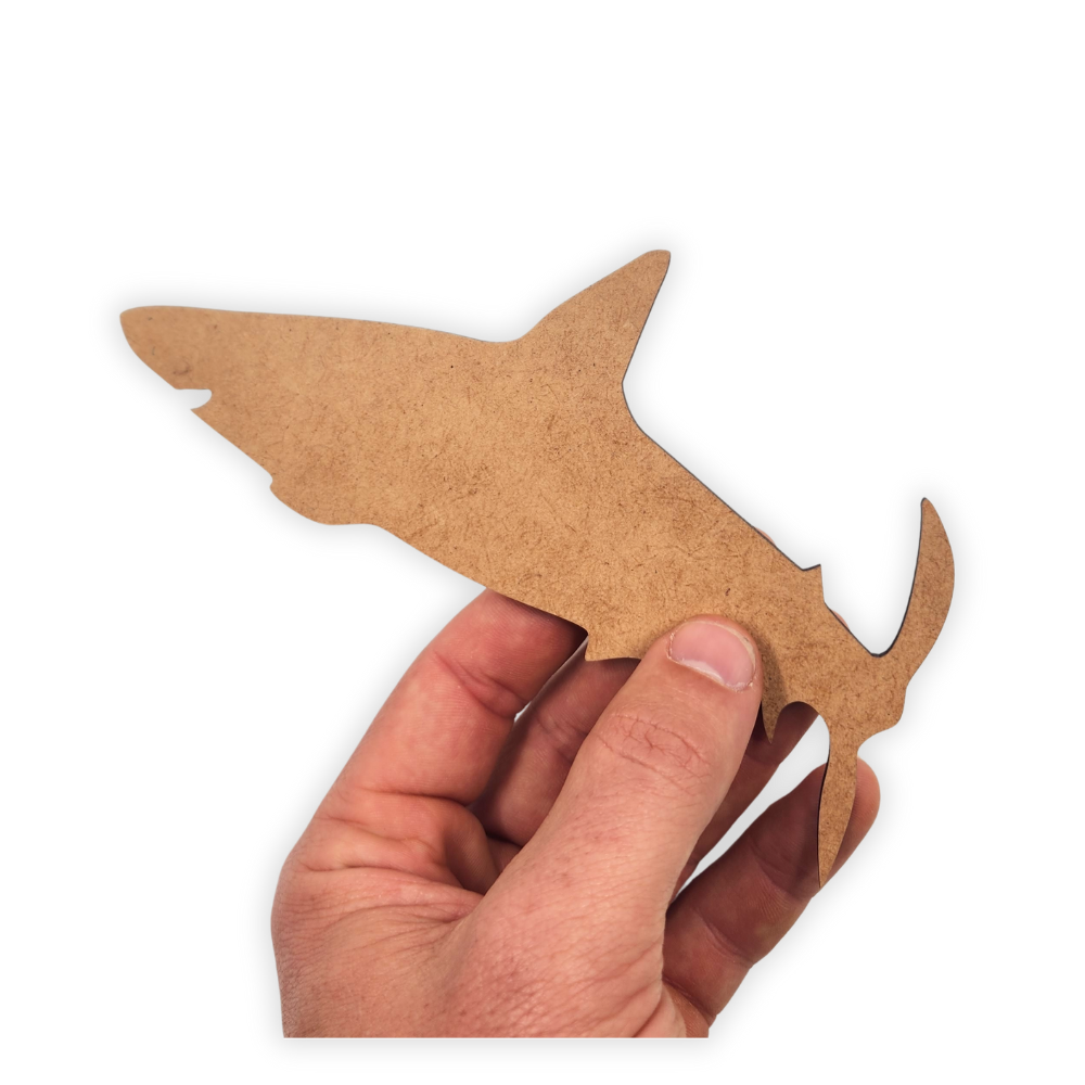 Shark wood cutout blank
