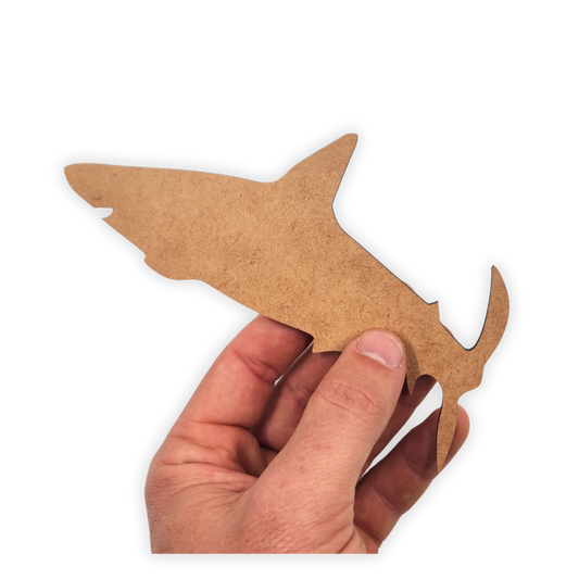 Shark wood cutout blank