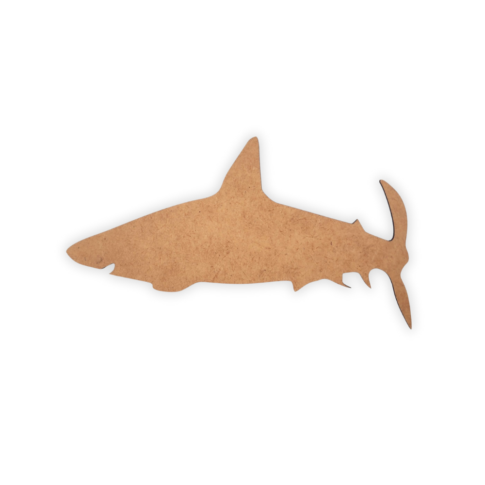 Shark wood cutout blank
