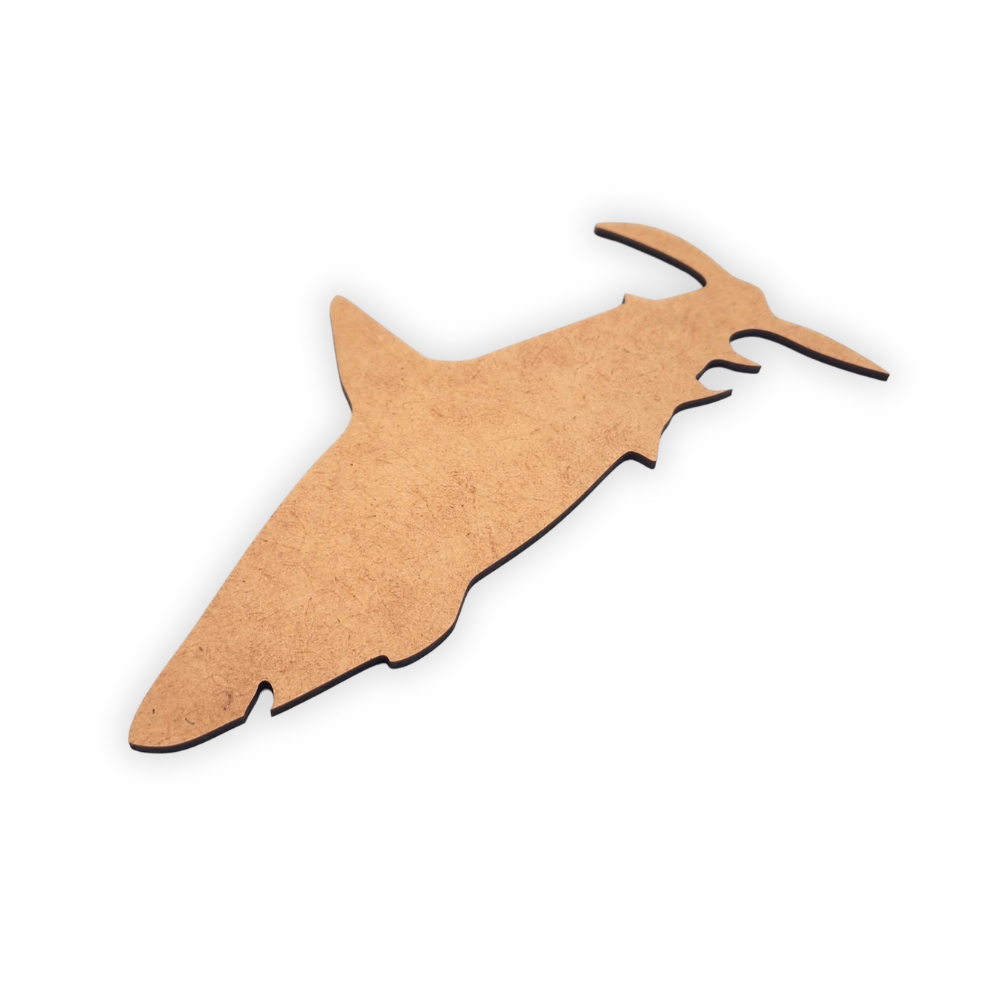 Shark wood cutout blank