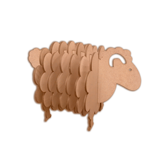 Sheep wooden laser cut self build puzzle