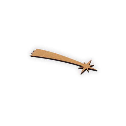 Wooden shooting star blank cutout