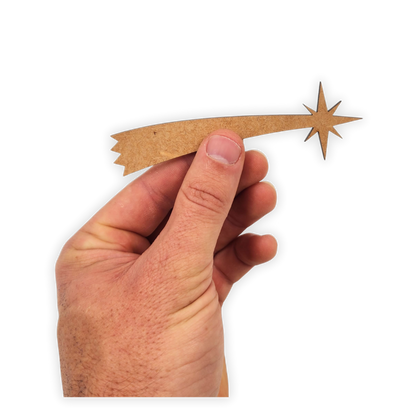 Wooden shooting star blank cutout