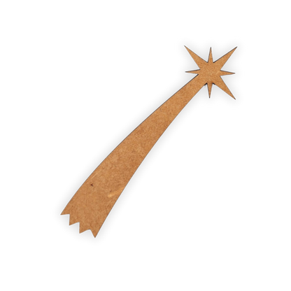 Wooden shooting star blank cutout