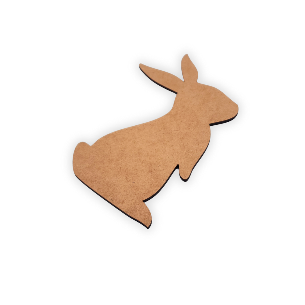 Bunny rabbit wood cutout