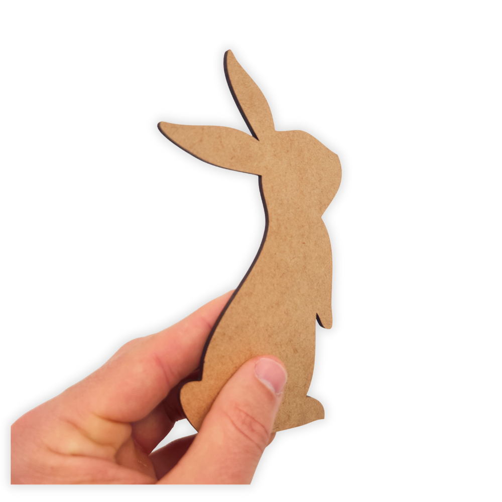 Bunny rabbit wood cutout