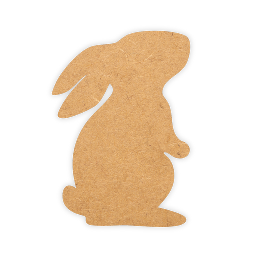 Our Sitting Bunny is intricately cut and engraved from 3mm MDF wood.
