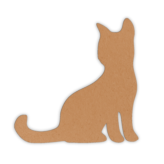 Cat pet wood cutout
