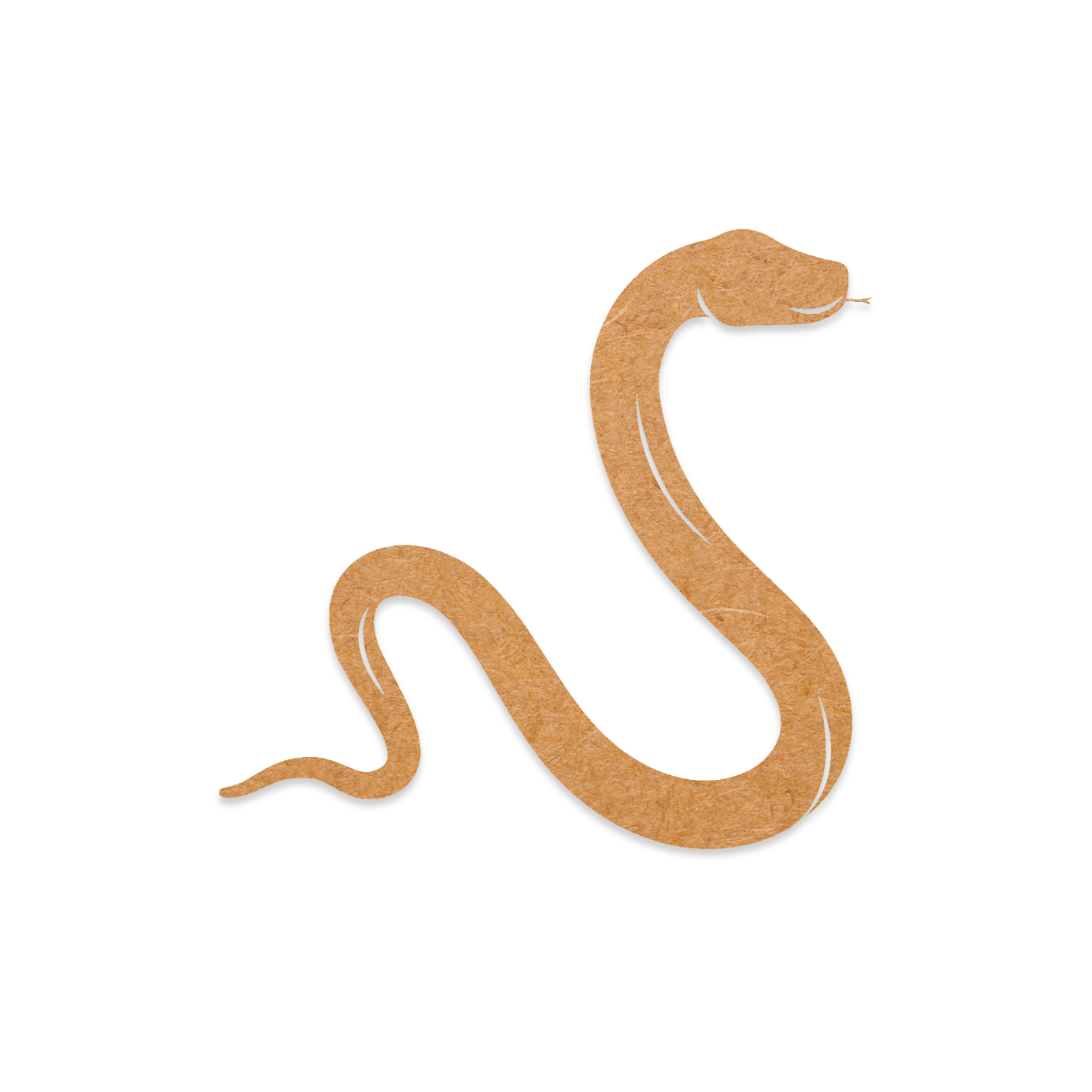 Our snake blank is intricately cut from 3mm MDF wood