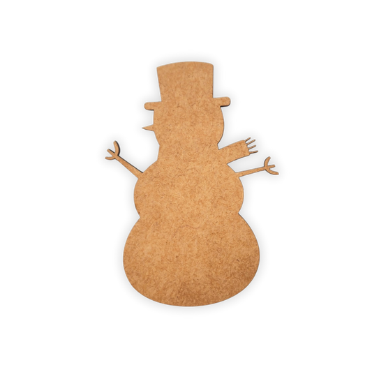 Snowman Wood Blank Cutout