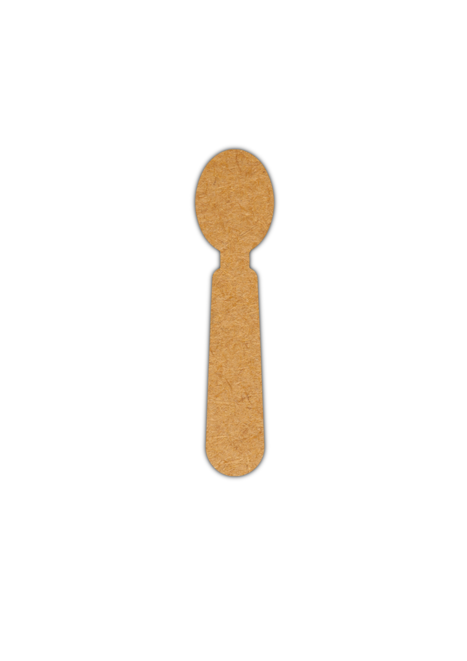 Laser cut Spoon blank on MDF