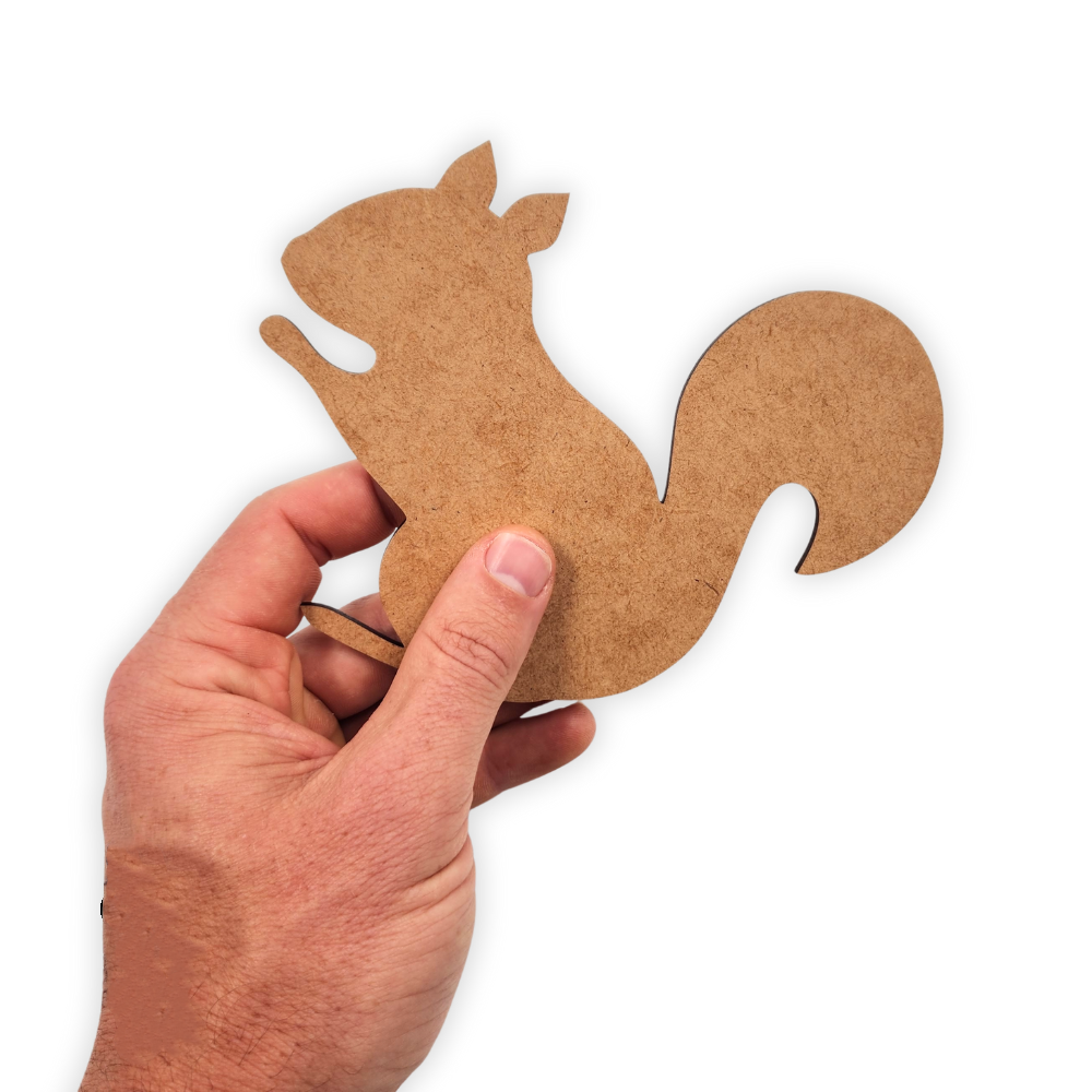Squirrel wood cutout