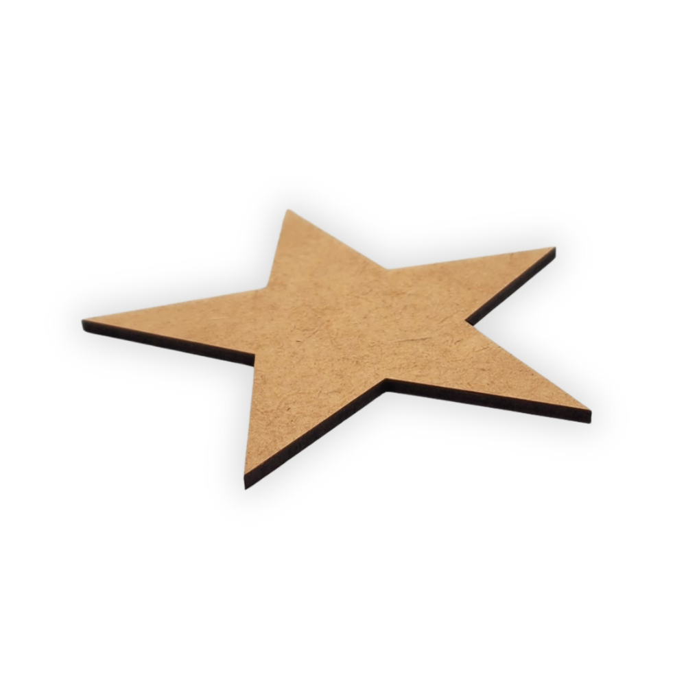 Wood star cutout