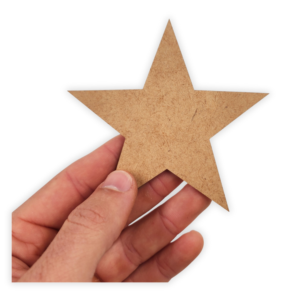 Wood star cutout