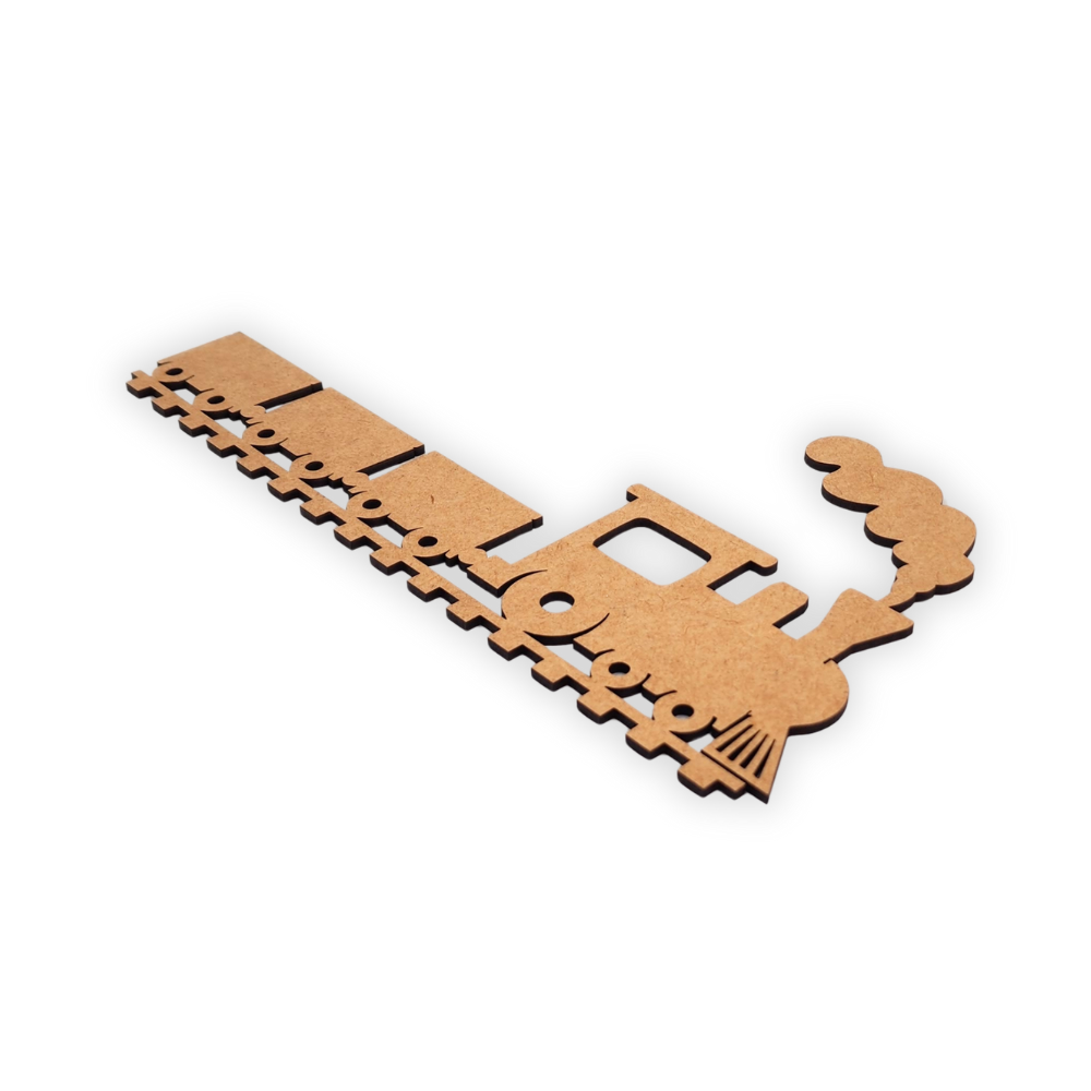 Steam Train MDF wood cutout